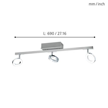 Eglo - Reflektorska lampa 3xLED/3,2W + 2xLED/3,3/230V