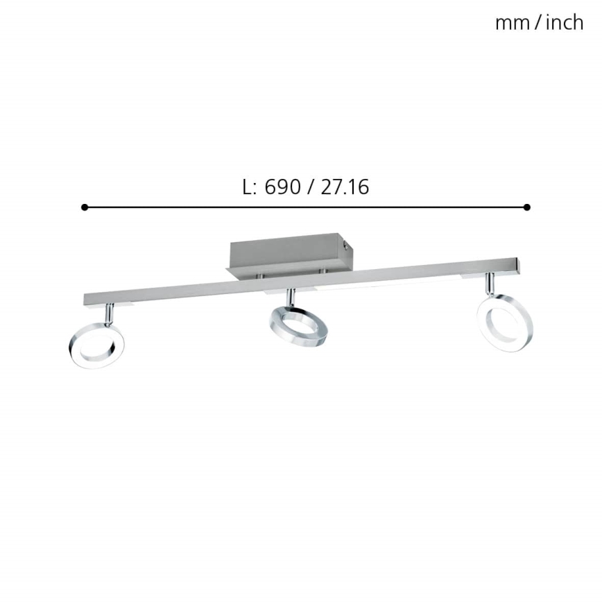 Eglo - Reflektorska lampa 3xLED/3,2W + 2xLED/3,3/230V