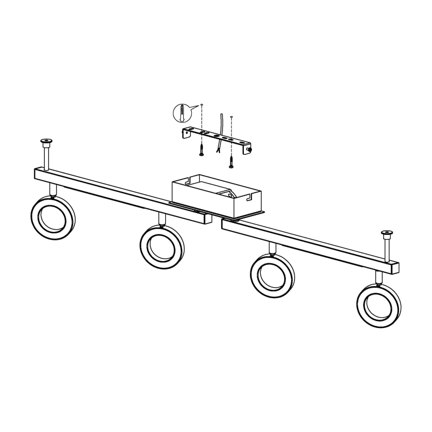 Eglo - Reflektorska lampa 4xLED/3,2W + 2xLED/3,3/230V