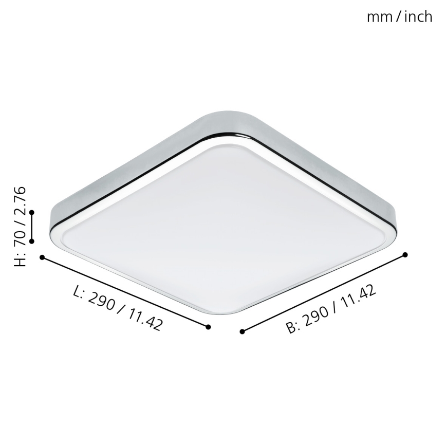 Eglo - LED Svijetiljka za kupaonicu LED/16W/230V IP44