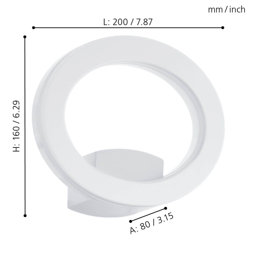 Eglo - LED spoljna zidna lampa LED/10W/230V IP44
