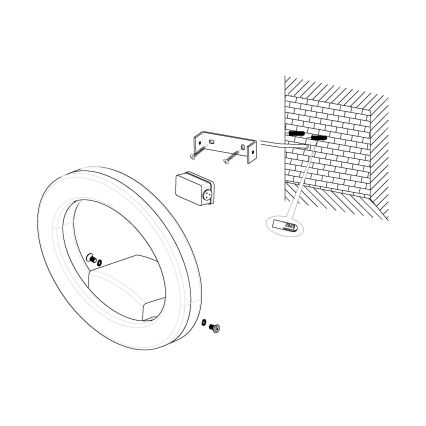 Eglo - LED spoljna zidna lampa LED/10W/230V IP44