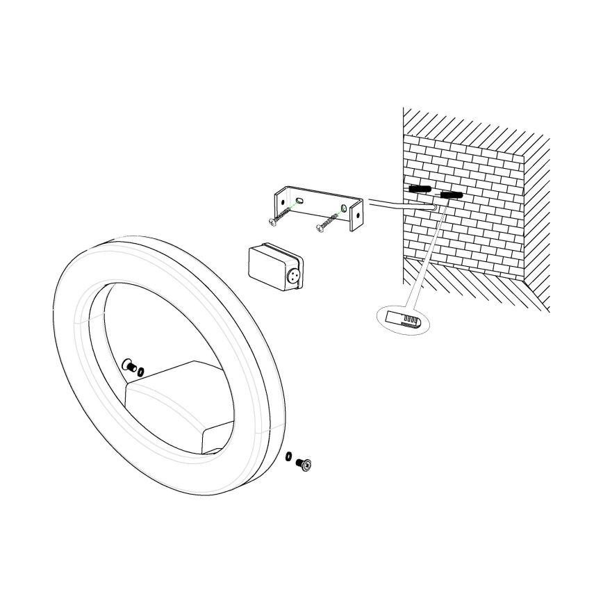 Eglo - LED spoljna zidna lampa LED/10W/230V IP44