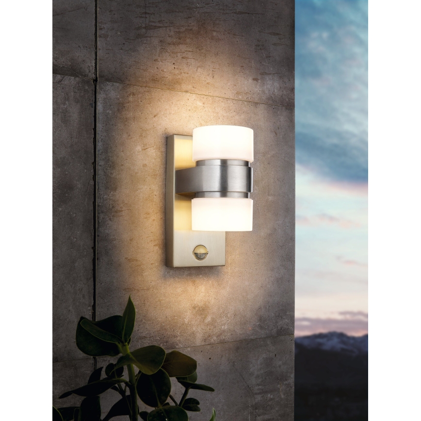 Eglo - LED Zidno spoljašnje osvetljenje sa senzorom 2xLED/6W IP44