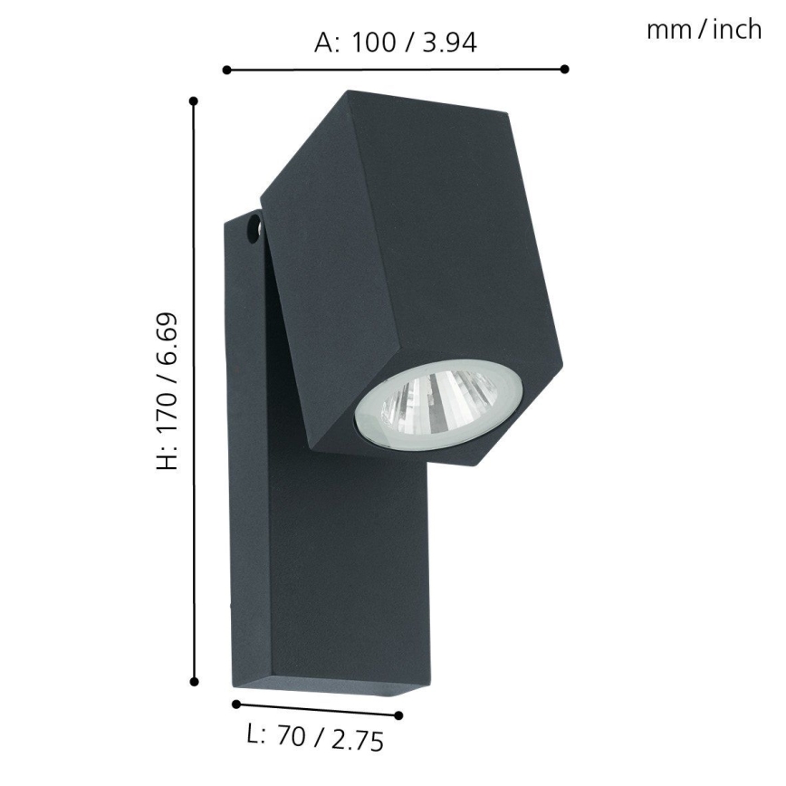 Eglo - LED spoljna zidna lampa LED/5W/230V IP44