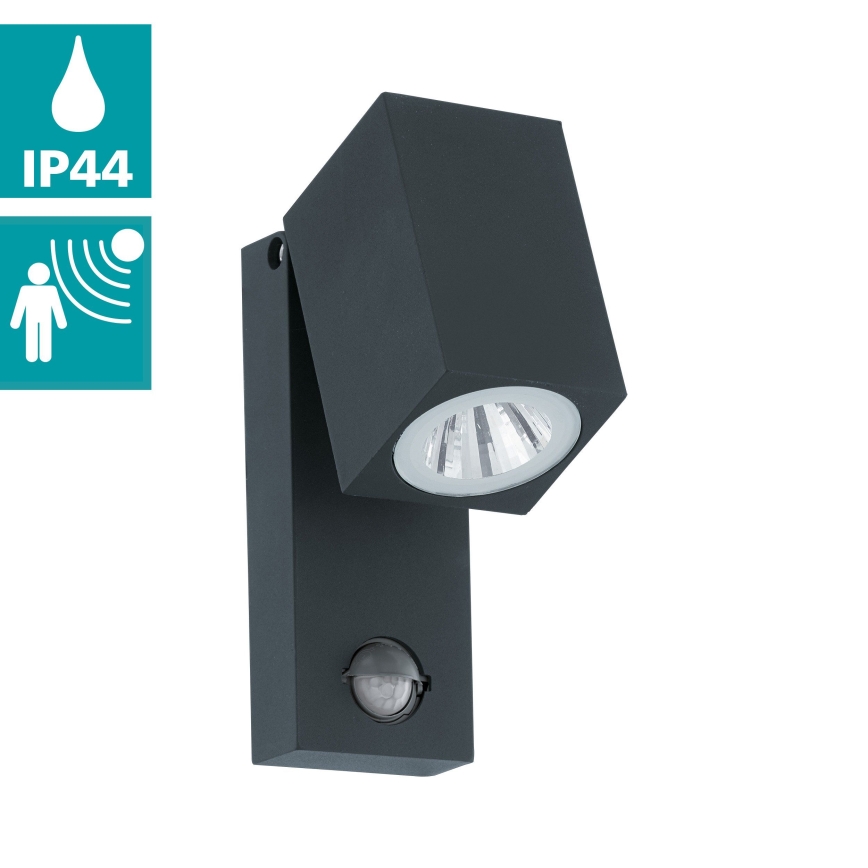Eglo - LED spoljna zidna lampa sa senzorom LED/5W/230V IP44