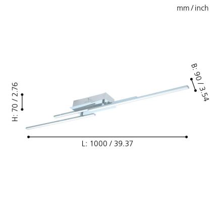 Eglo - LED Plafonjera 3xLED/6W/230V