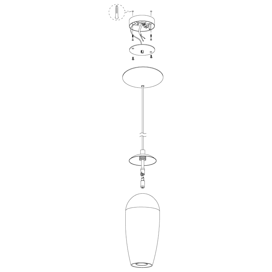 Eglo - LED luster na sajli 1xG9/2,5W/230V