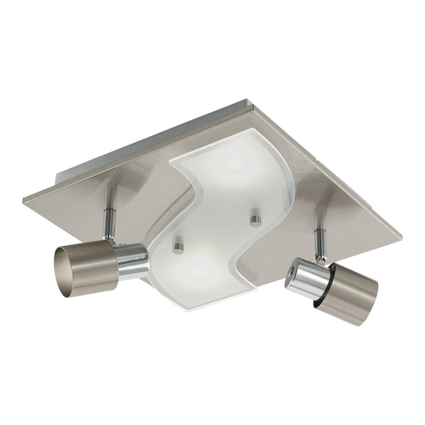 Eglo 96398 - LED Reflektorska plafonjera DIRUS 2xGU10/3,3W+2xLED/3,3W