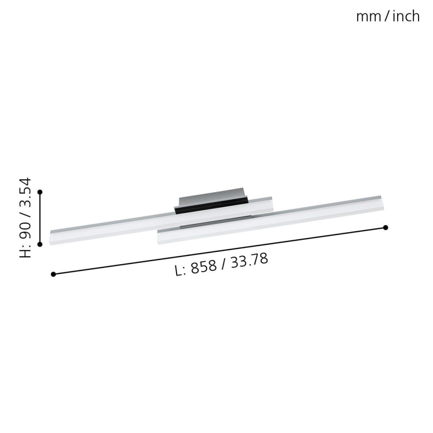 Eglo - LED Plafonjera 2xLED/10W/230V