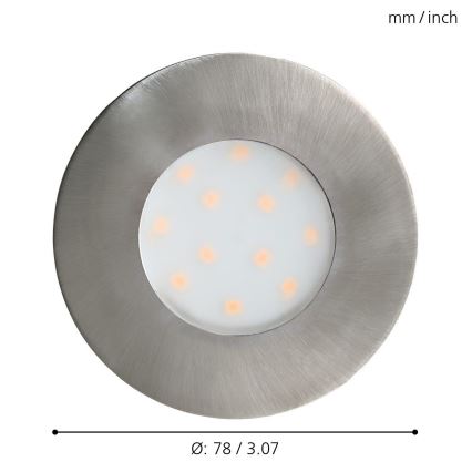 Eglo - LED Spoljašnje ugradbeno svetlo LED/4,9W IP44