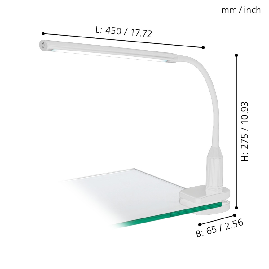 Eglo - LED Lampa za prigušivanje sa klipem LED/4,5W/230V