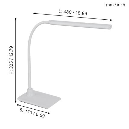 Eglo - LED stona lampa za prigušivanje LED/3,5W/230V