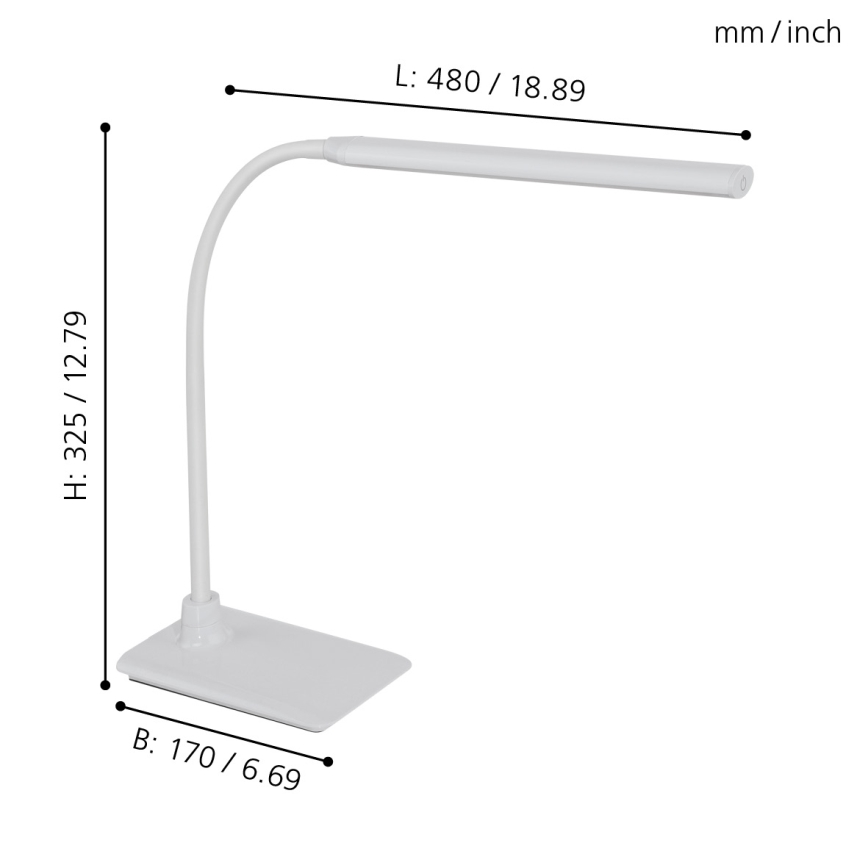 Eglo - LED stona lampa za prigušivanje LED/3,5W/230V