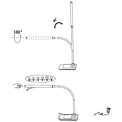 Eglo - LED stona lampa za prigušivanje LED/3,5W/230V