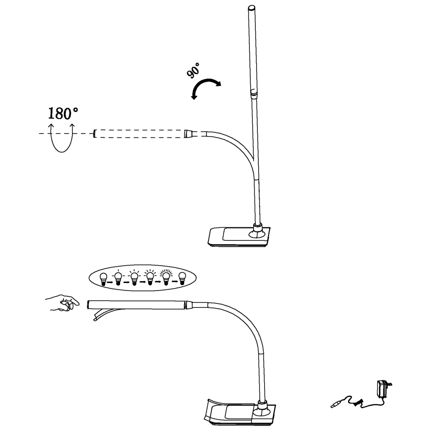 Eglo - LED stona lampa za prigušivanje LED/3,5W/230V