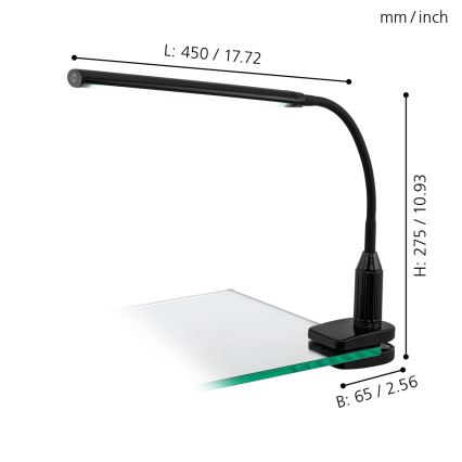 Eglo - LED Lampa za prigušivanje sa klipem LED/4,5W/230V