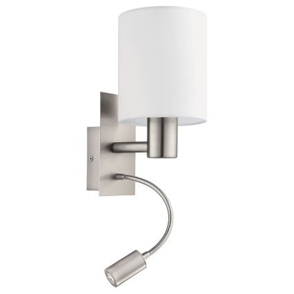 Eglo - LED Zidna lampa 1xE27/40W+LED/3,8W bela