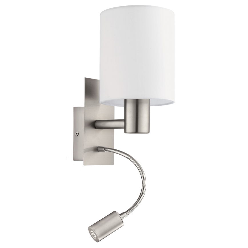 Eglo - LED Zidna lampa 1xE27/40W+LED/3,8W bela