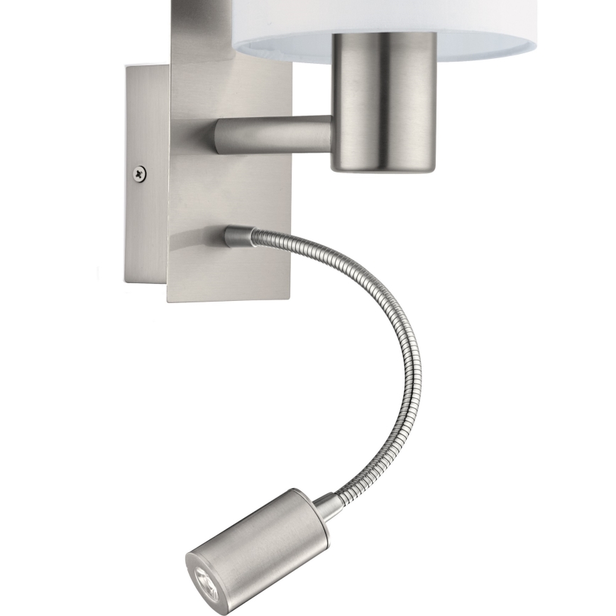 Eglo - LED Zidna lampa 1xE27/40W+LED/3,8W bela
