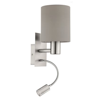 Eglo - LED Fleksibilna lampa 1xE27/40W+LED/3,8W bež