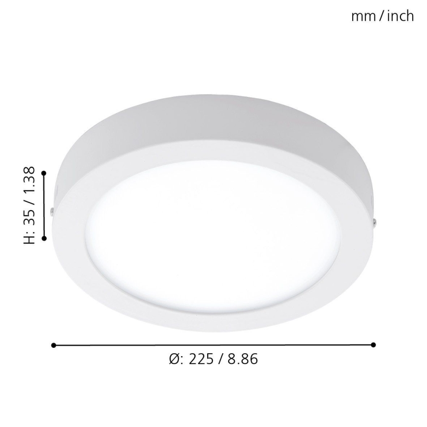 Eglo - LED Spoljašnja plafonjera LED/16,5W/230V IP44