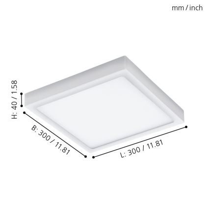 Eglo - LED Spoljašnja plafonjera LED/22W IP44