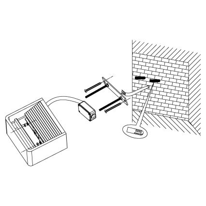 Eglo 96497 - spoljašnje LED zidno svetlo DONINNI 1xLED/6W/230V IP44