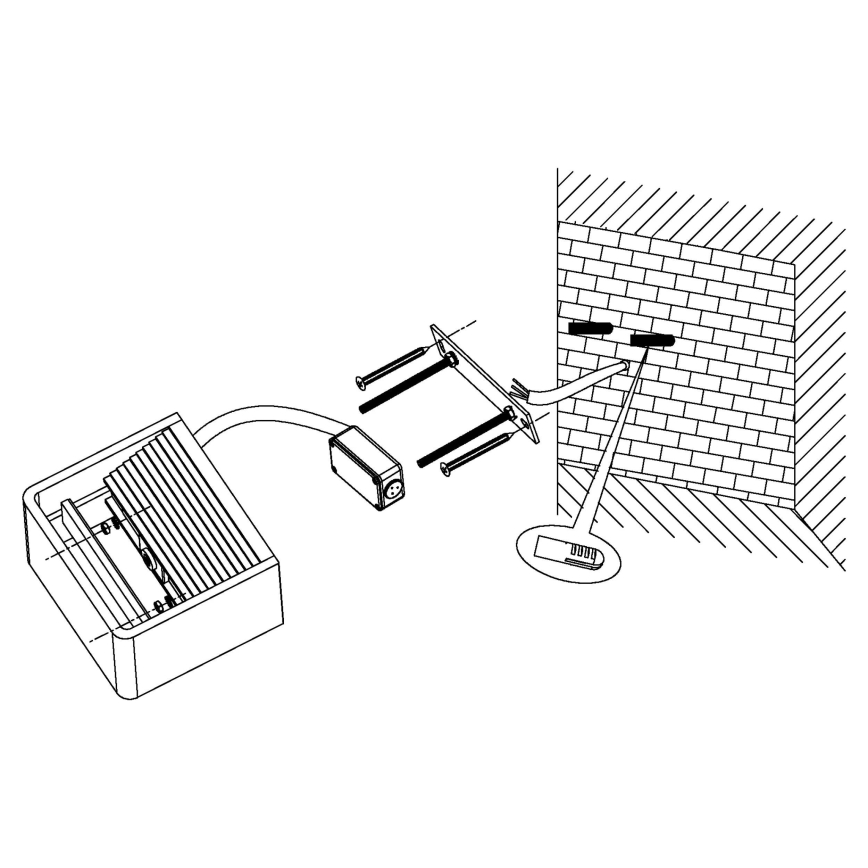 Eglo 96497 - spoljašnje LED zidno svetlo DONINNI 1xLED/6W/230V IP44
