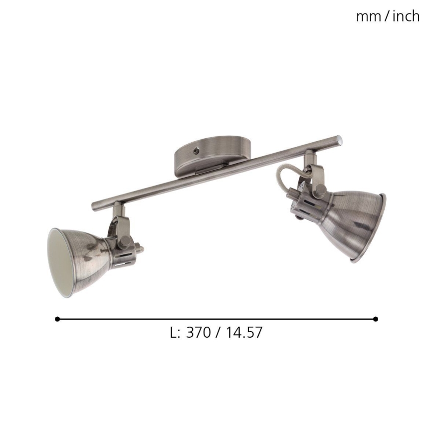 Eglo 96553 - LED Reflektorska lampa SERAS 2xGU10/3,3W/230V
