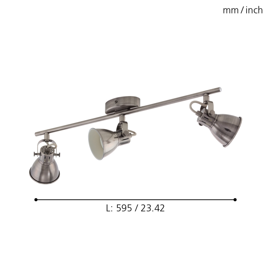 Eglo - LED Reflektorska lampa 3xGU10/3,3W/230V