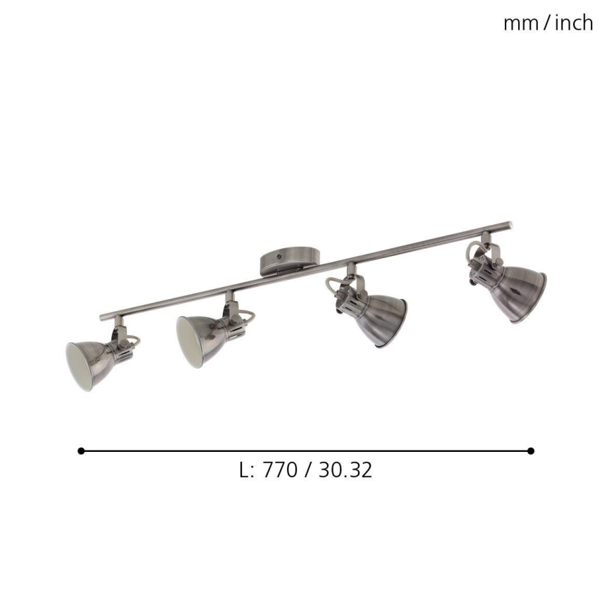 Eglo - LED Reflektorska lampa 4xGU10/3,3W/230V