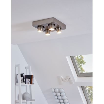 Eglo 96608 - LED Reflektorska plafonjera ROBLEDO 1 4xGU10/5W/230V
