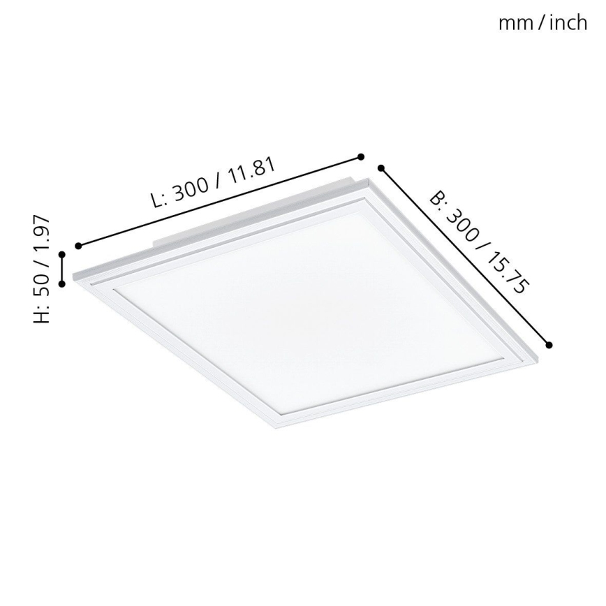 Eglo - LED RGBW prigušiva svetiljka SALOBRENA-C LED/16W + daljinski upravljač