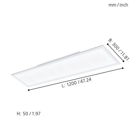 Eglo - LED RGBW Prigušivo svetlo SALOBRENA-C LED/31W + Daljinski upravljač