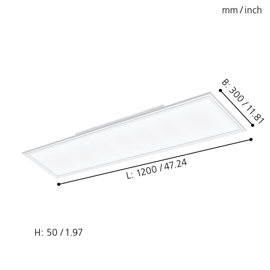 Eglo - LED RGBW Prigušivo svetlo SALOBRENA-C LED/31W + Daljinski upravljač