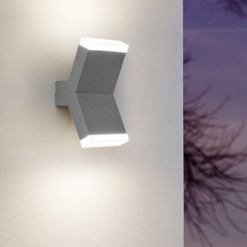 Eglo 96706 - LED Zidna lampa CANTZO 2xLED/4W/230V sivo