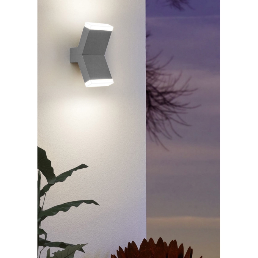 Eglo 96706 - LED Zidna lampa CANTZO 2xLED/4W/230V sivo