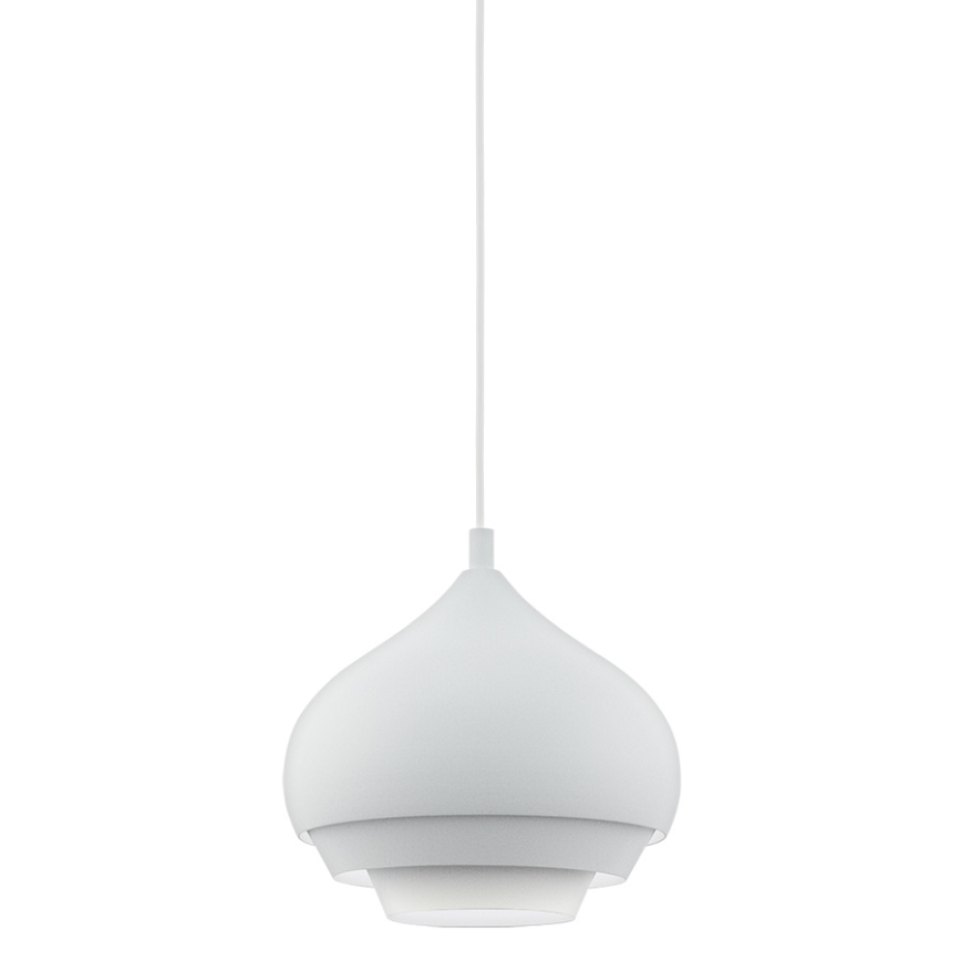 Eglo - Luster na sajli 1xE27/60W/230V bela