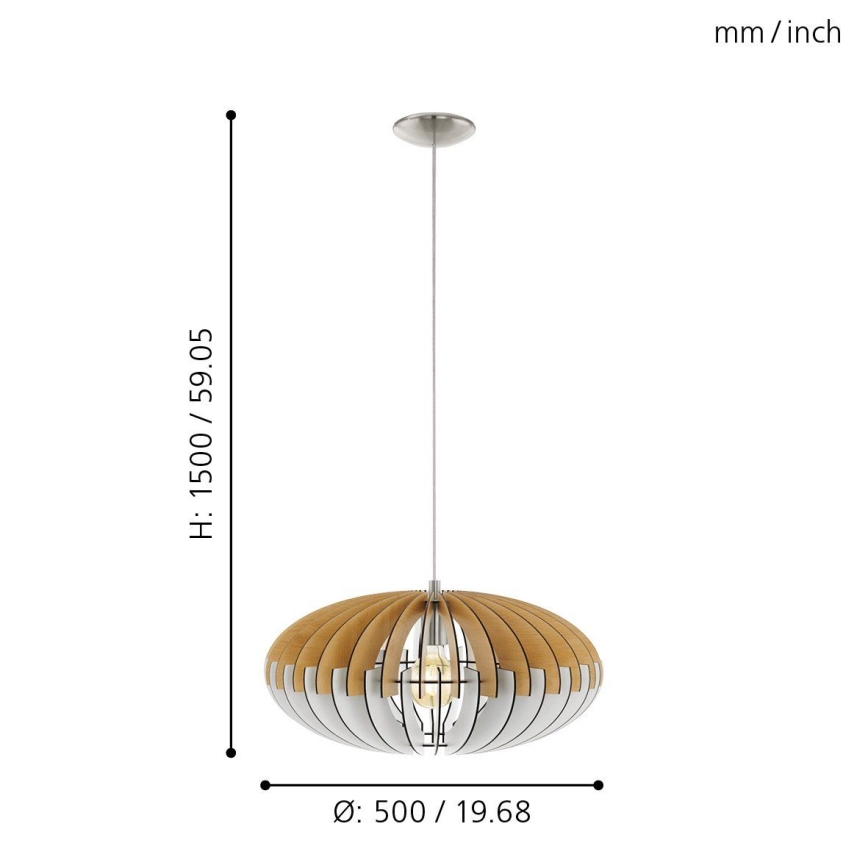 Eglo - Viseća lampa 1xE27/60W/230V 500mm