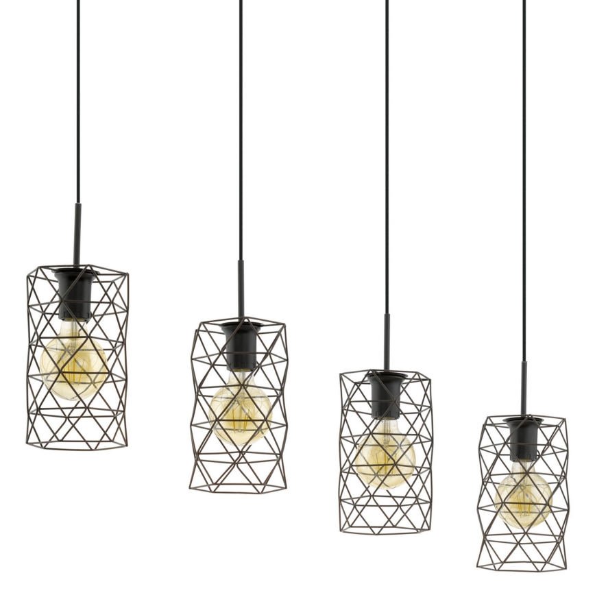 Eglo - Viseća lampa 4xE27/60W/230V