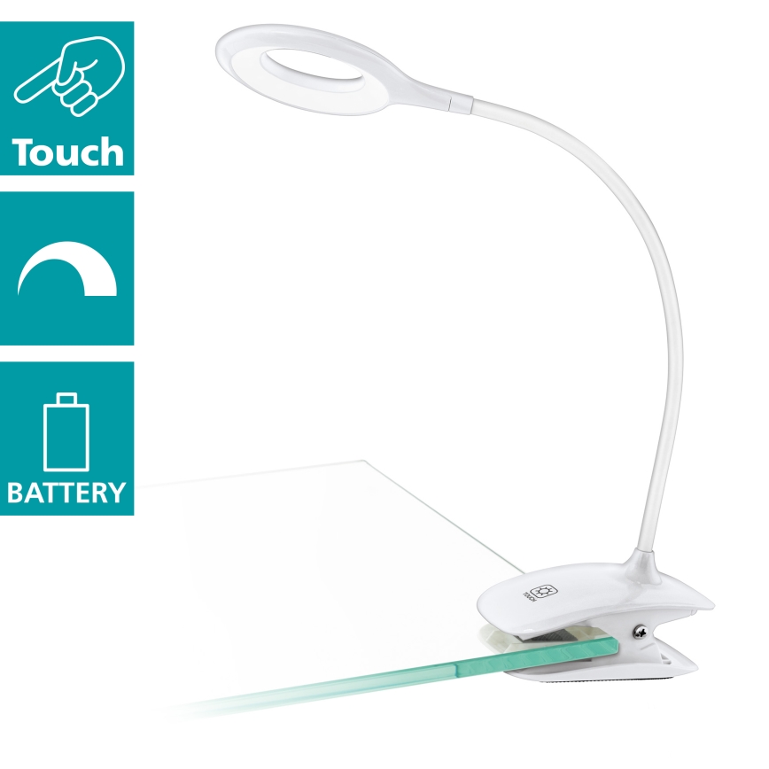 Eglo - LED Lampa sa kvačicom za prigušivanje 1xLED/3W/230V bela