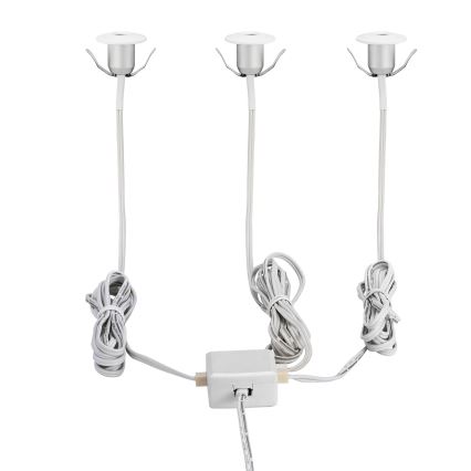 Eglo - LED Ugradna lampa za kupaonicu 3xLED/1W/230V IP44