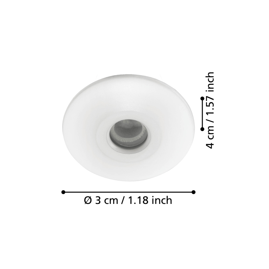 Eglo - LED Ugradna lampa za kupaonicu 3xLED/1W/230V IP44