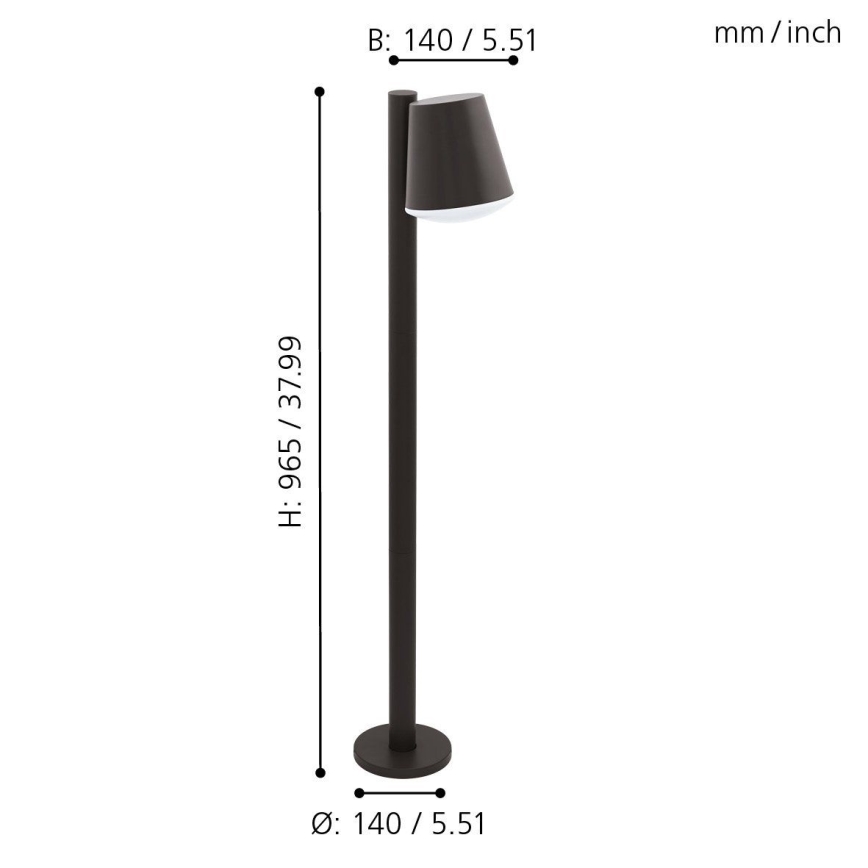 Eglo - Spoljašnja lampa 1xE27/10W/230V IP44