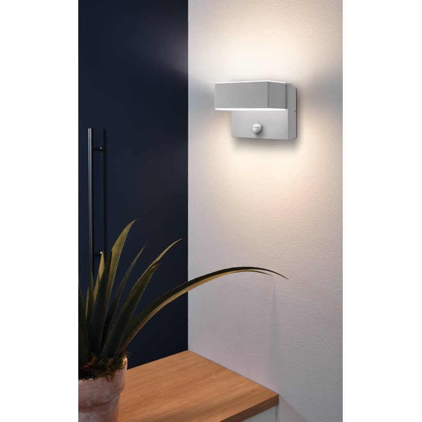 Eglo - LED Spoljašnje zidno svetlo sa senzorom 2xLED/5,6W/230V