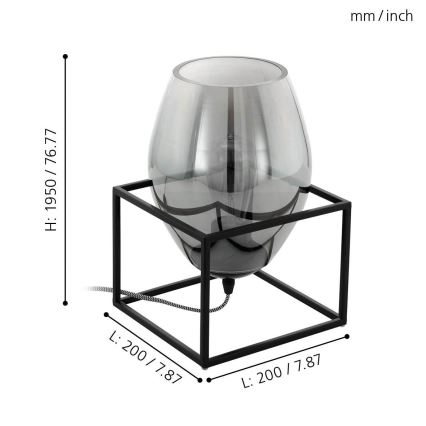 Eglo - Stona lampa 1xE27/40W/230V