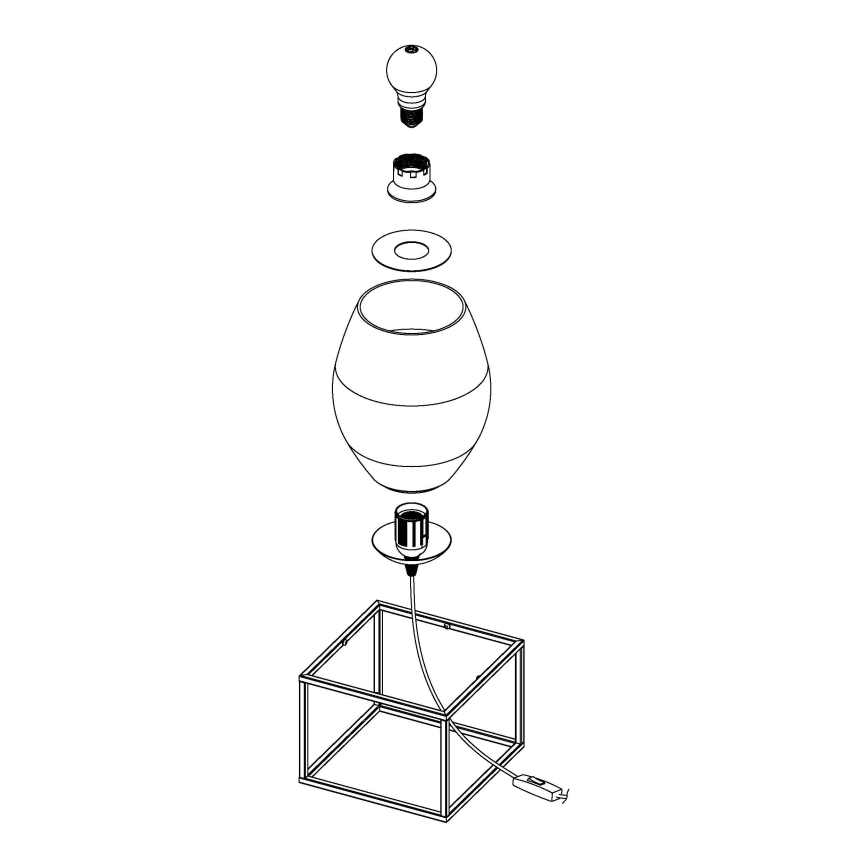 Eglo - Stona lampa 1xE27/40W/230V