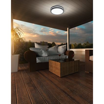 Eglo - LED Prigušiva plafonjera za kupatilo LOCANA-C LED/14W/230V Bluetooth IP44 antracit