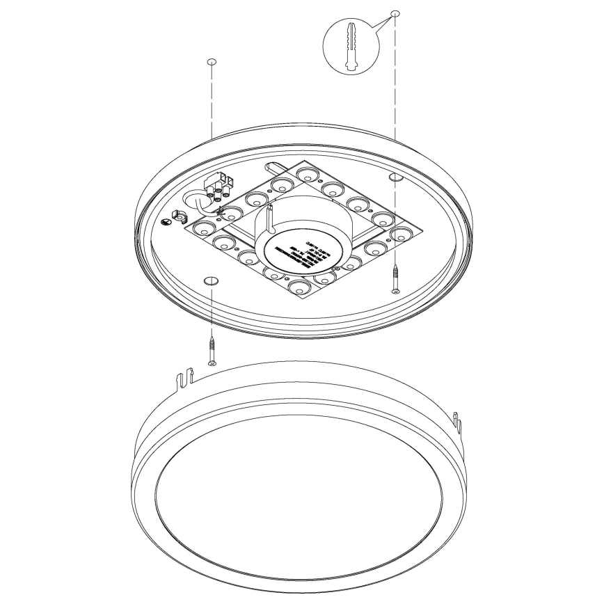 Eglo - LED Prigušiva plafonjera za kupatilo LOCANA-C LED/14W/230V Bluetooth IP44 antracit